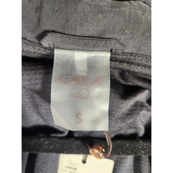 CALIA by Carrie Underwood Womens S Hooded Windbreaker Pure Black Water Repellent - Picture 8 of 9